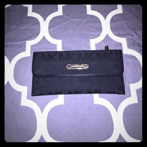 Michael Kors Jacquard Logo Wallet (Black)