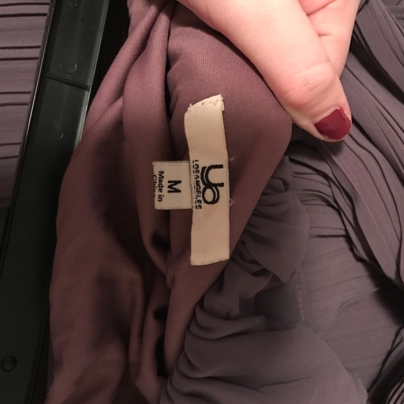 Purple strapless dress - Picture 2 of 2