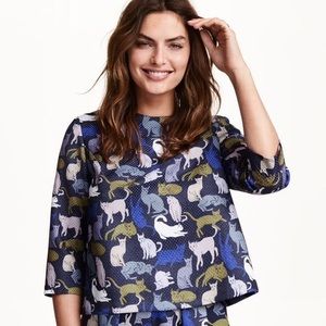 HM structured cat blouse