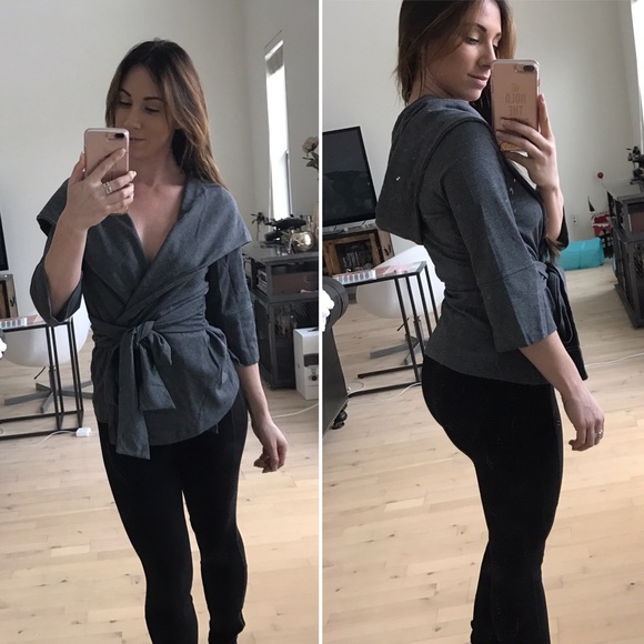 [LAST!] Cozy Half Sleeve Wrap Sweater - Picture 2 of 3