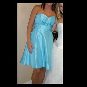 Bill levkoff glacier bridesmaid dress