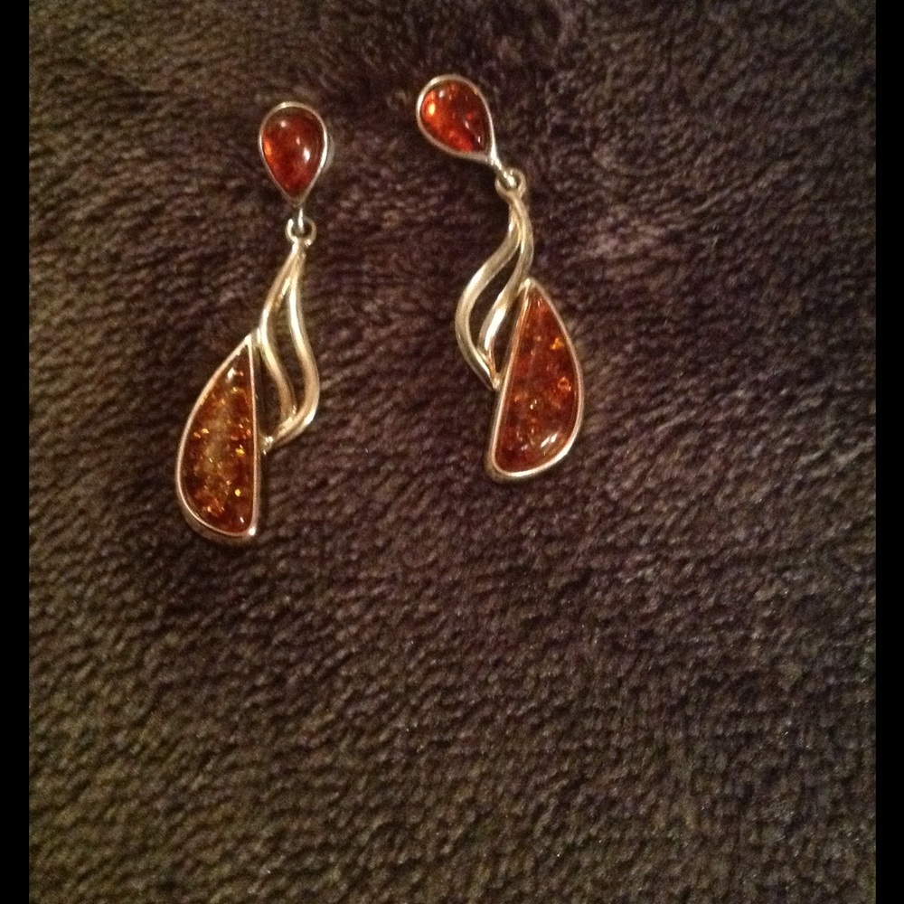 Amber Earrings