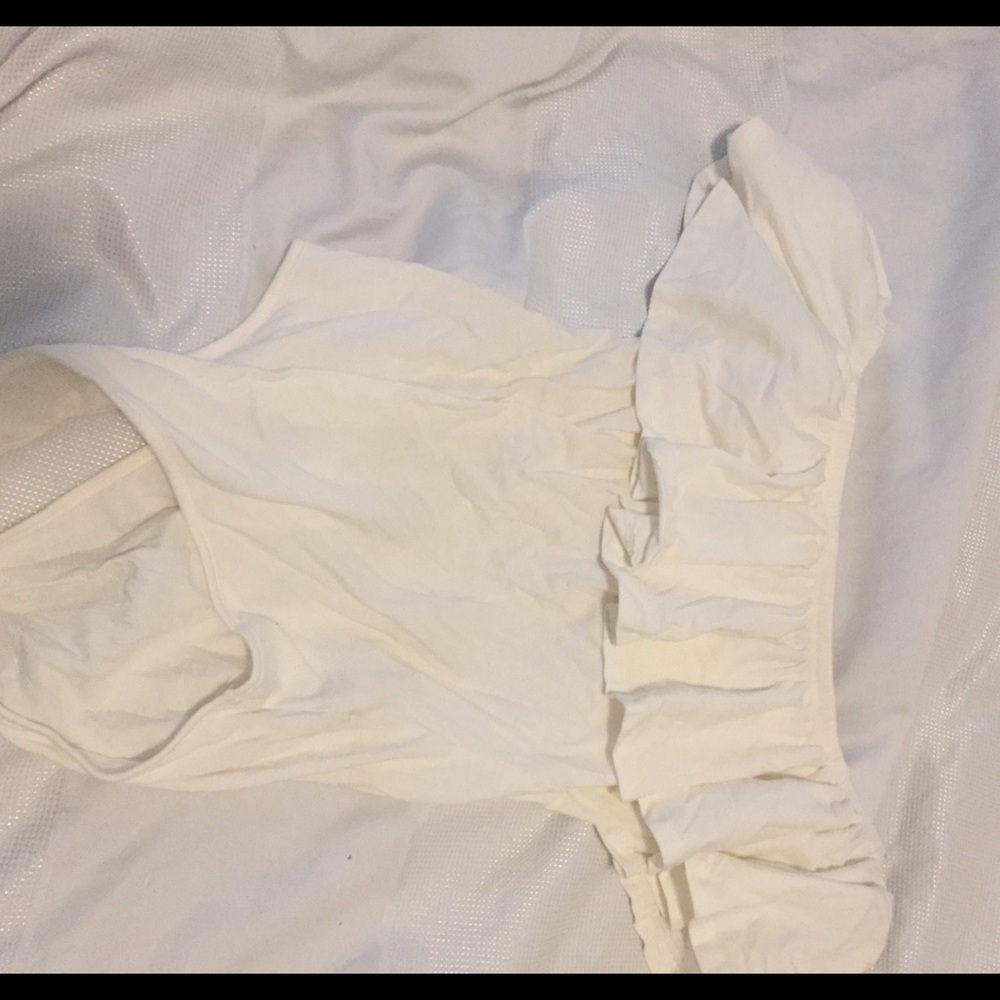 F21 off the shoulder leotard
