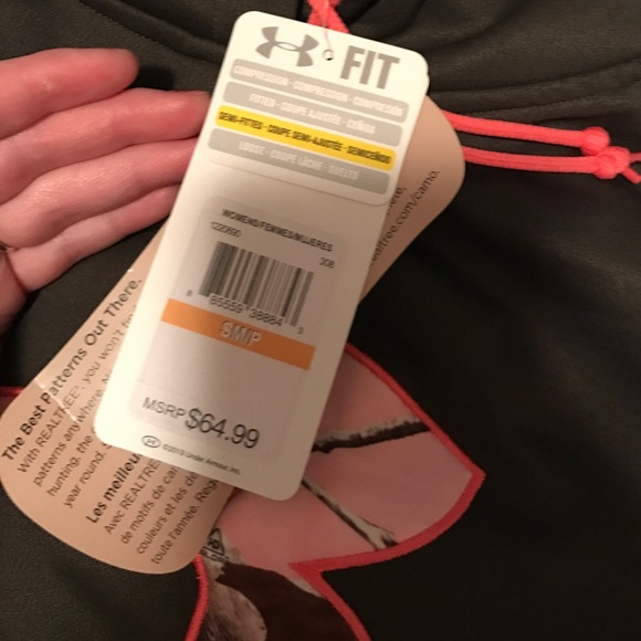 Hunter Green Under Armour hoodie - Picture 2 of 2