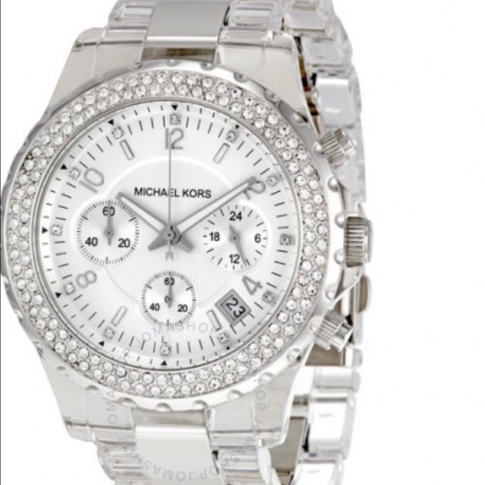 Authentic Michael Kors watch stainless/acrylic