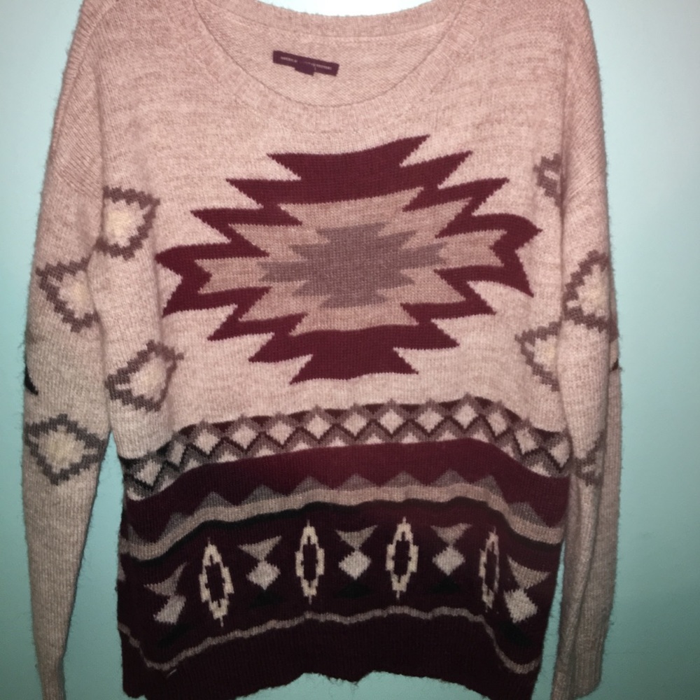 American Eagle tribal patterned sweater