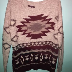 American Eagle tribal patterned sweater