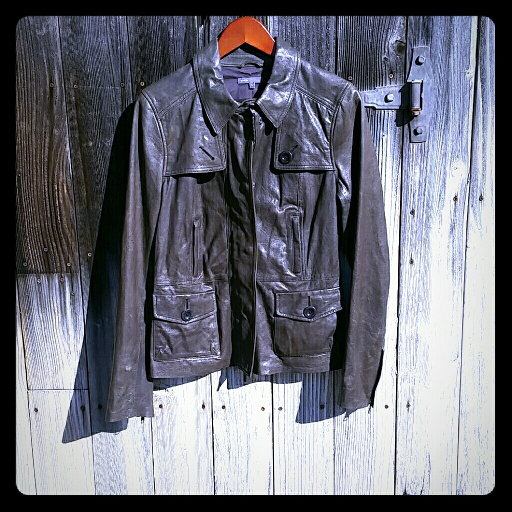 Authentic vince. Leather Jacket