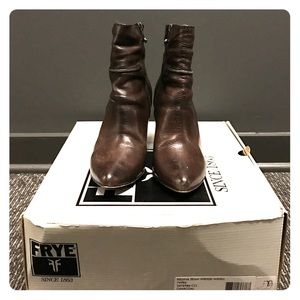 Frye 8.0 Regina Seam Wedge Booties