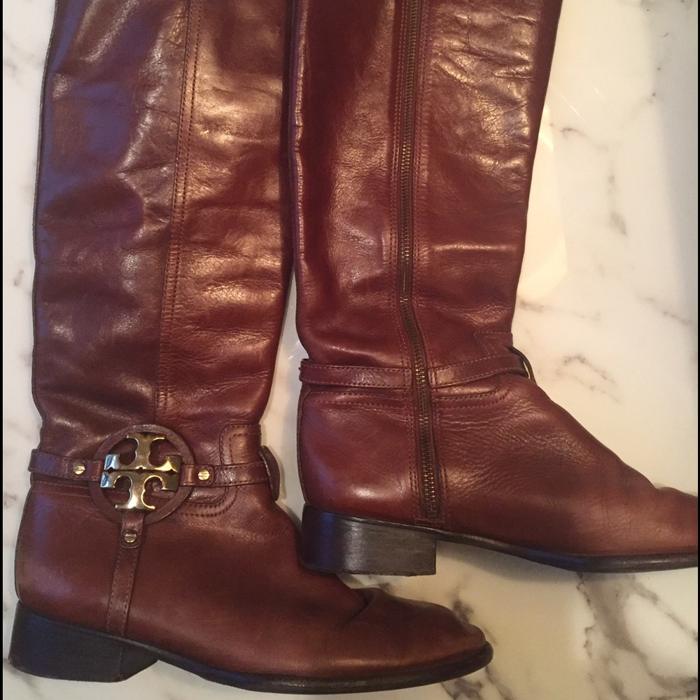 Tory Burch Classic Brown Riding Boot