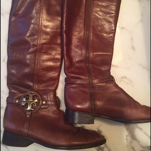 Tory Burch Classic Brown Riding Boot