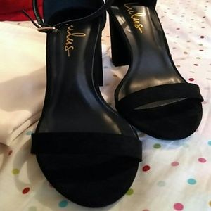 Block Strap Heels