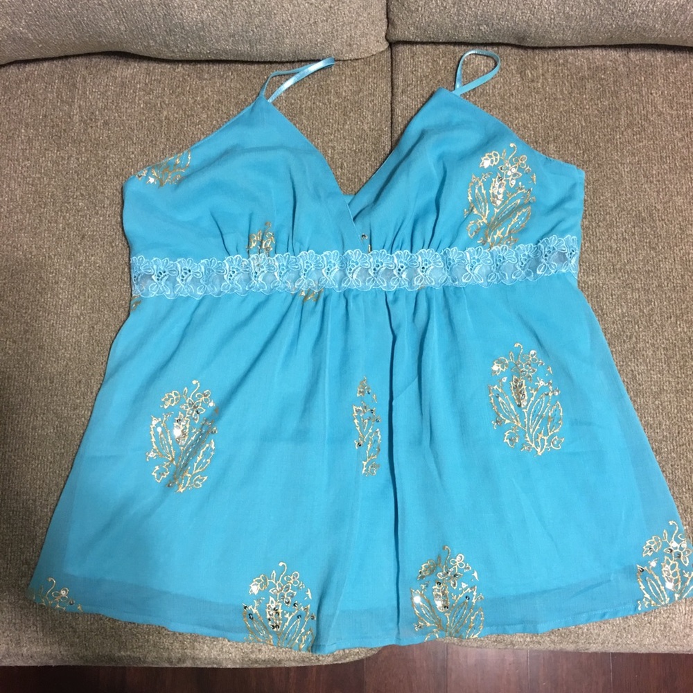 Spaghetti strap top.