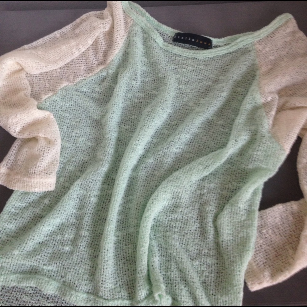 |StellaLagunaBeach| Sheer Knit Top