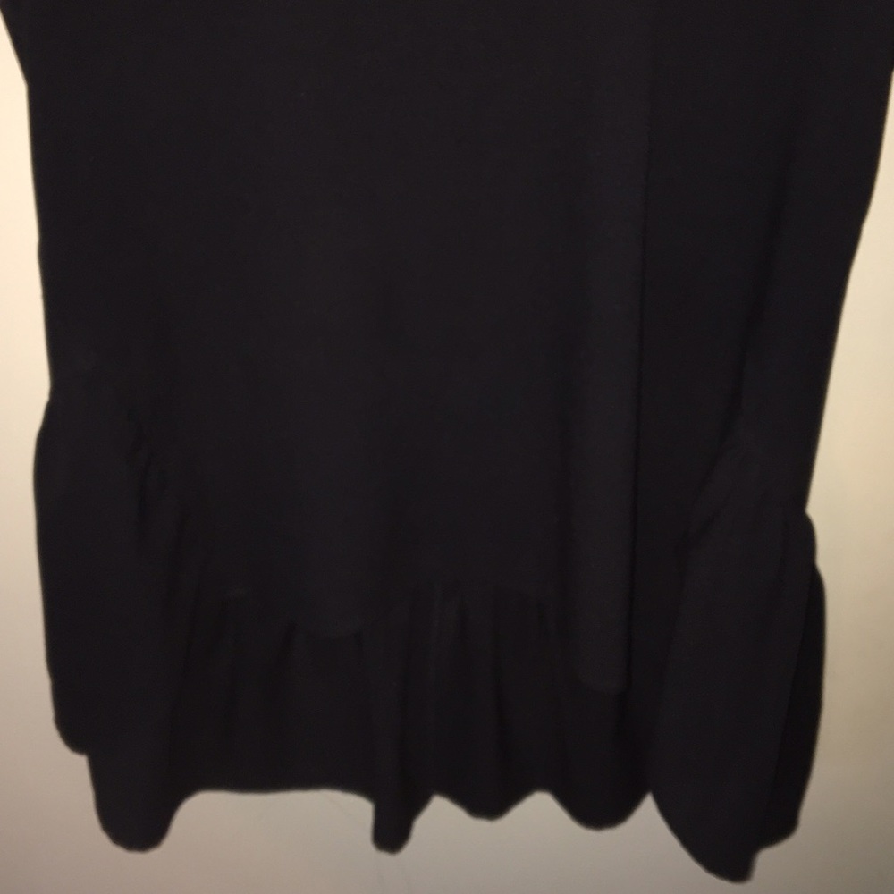 Black High Low Ruffle Tank - Picture 3 of 4