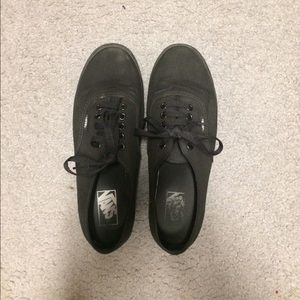 Black low top vans