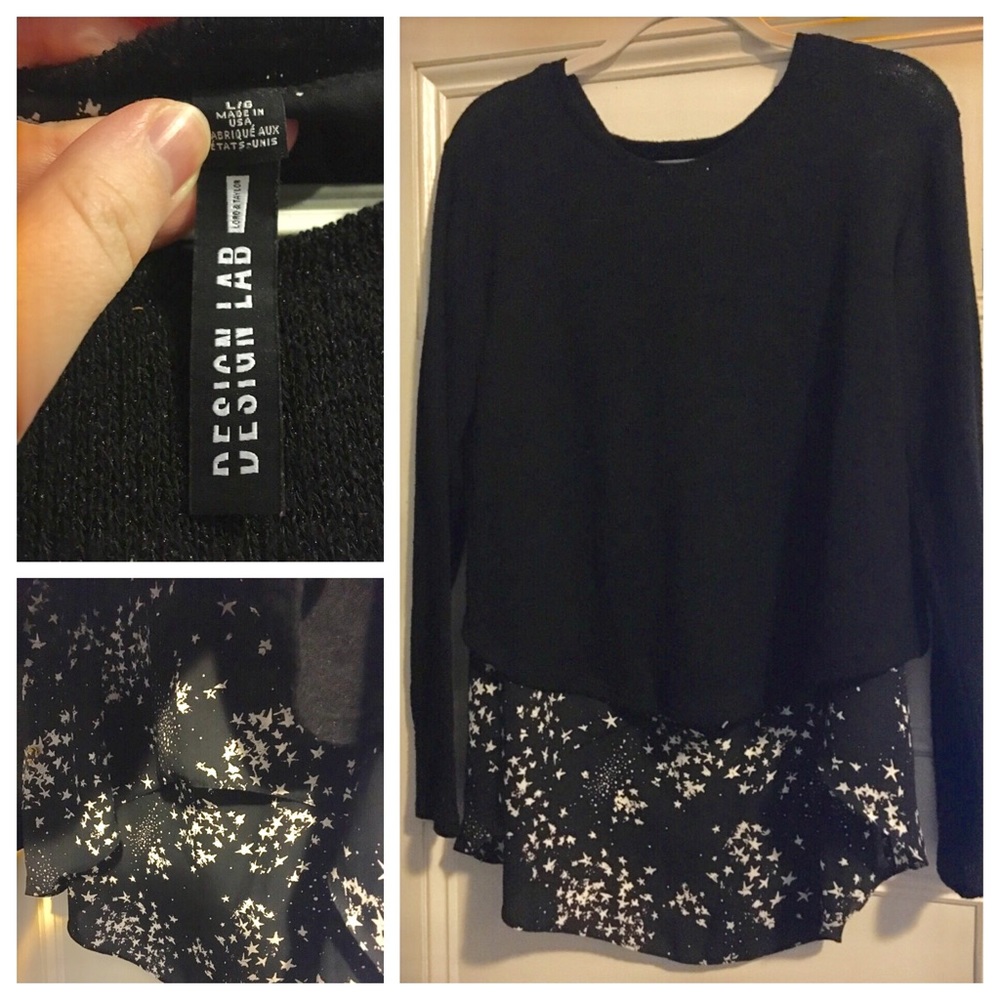 Lord & Taylor Design Lab Star Sweater, size L