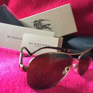 Burberry Sunglasses (gold/brown)