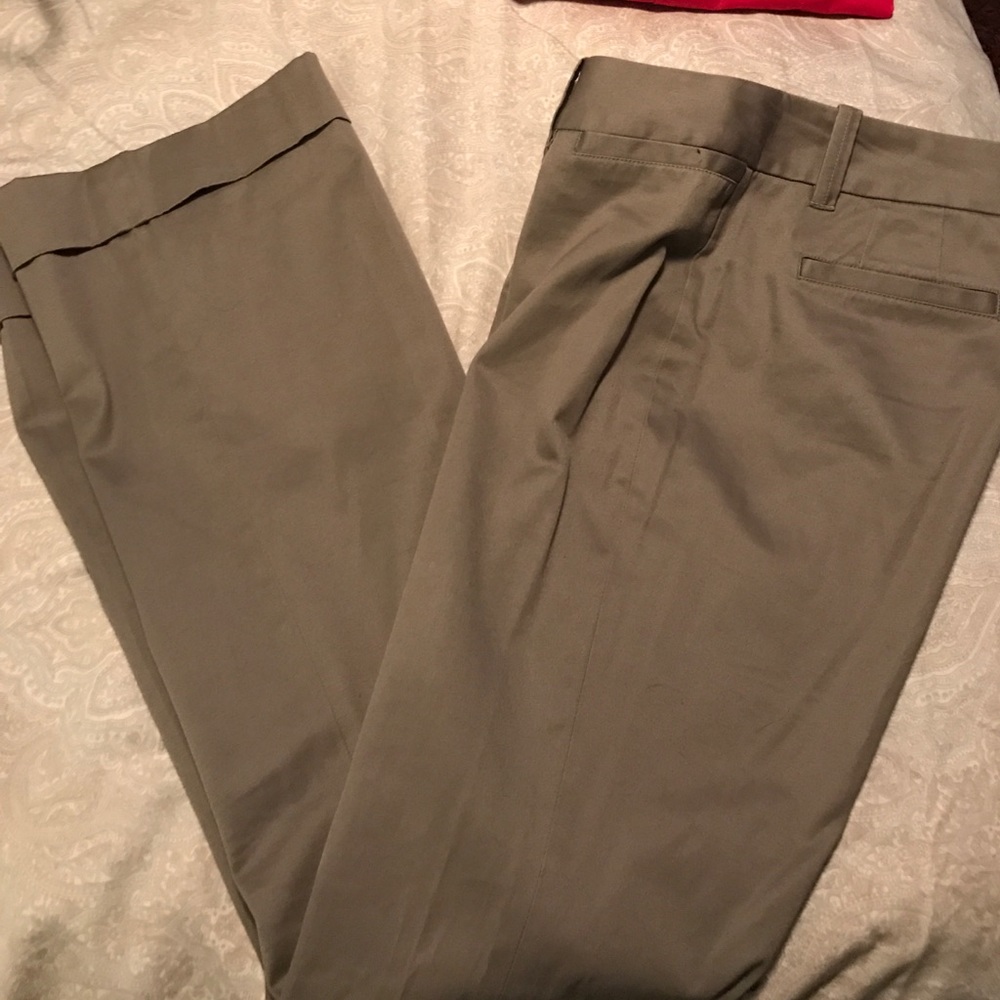 Beige/Taupe/Grey Banana Republic boot leg pants