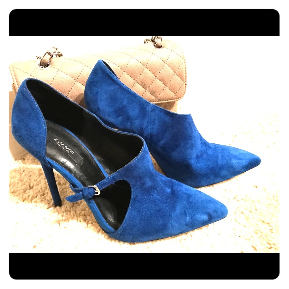 SOLD ZARA Cobalt Blue Heels