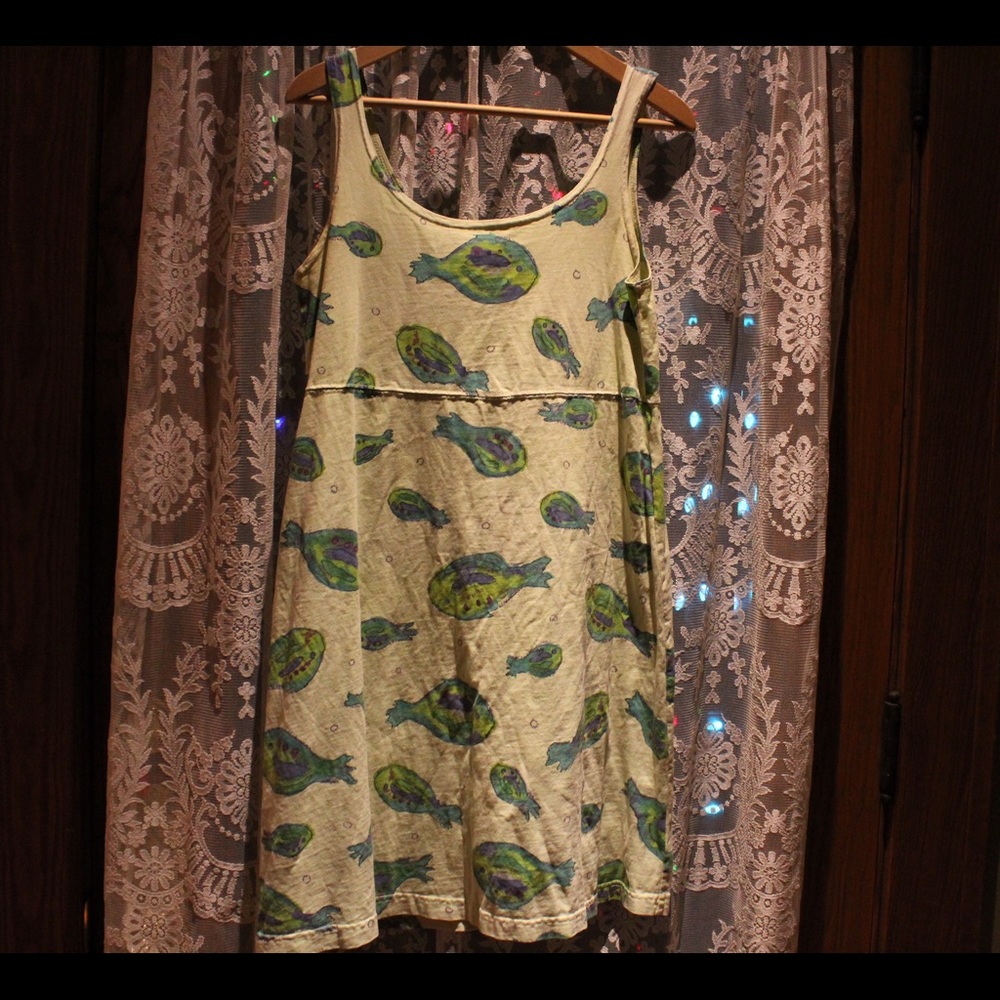 Flounder dress.  Further details upon request