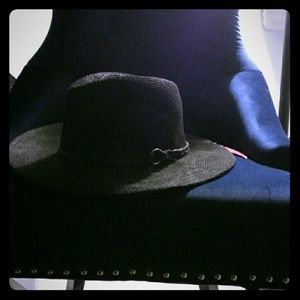 New wide brim cowboy style straw hat