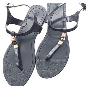 Coach Black Sandles