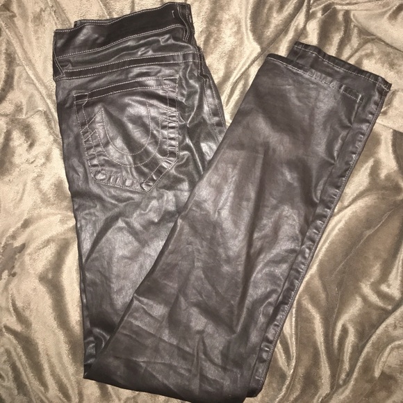 HOST PICK! TRUE RELIGION COATED DEAN TAPERED JEANS