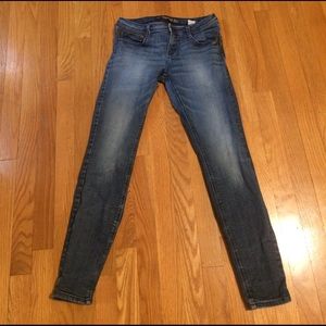 ZARA Leather and Stud Jeans