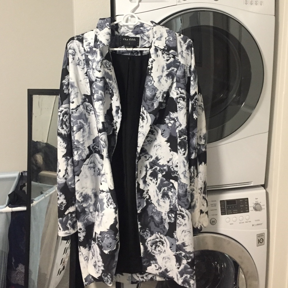 Nasty Gal floral coat