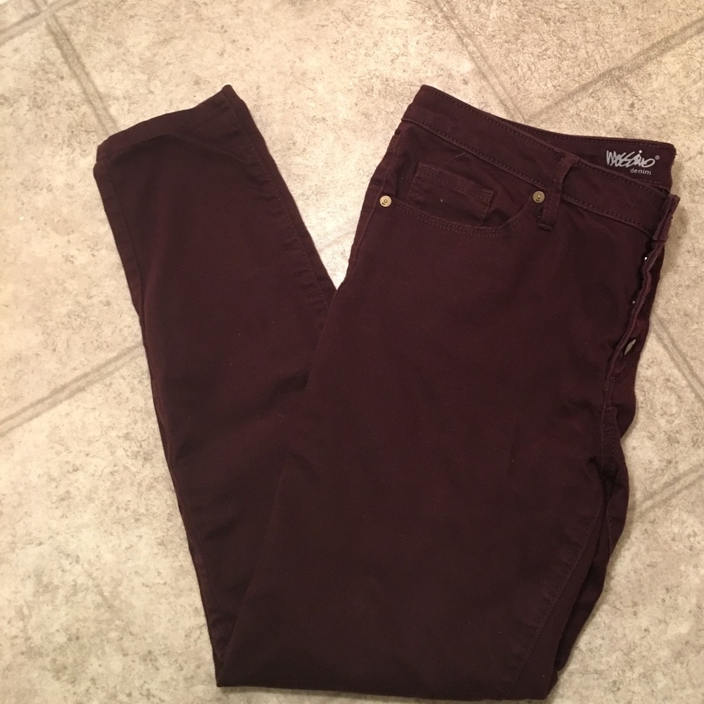 Target Maroon Skinny Jeans