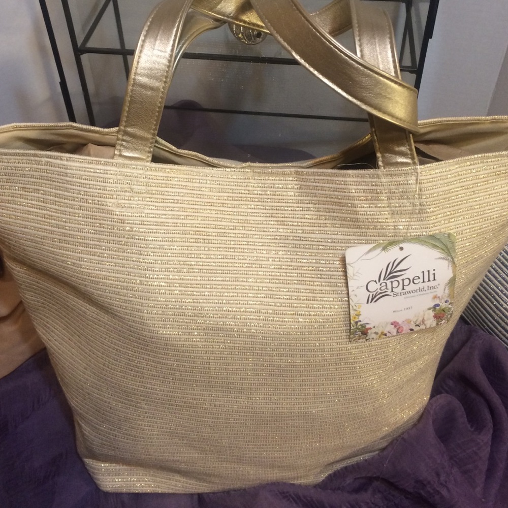 New Cappelli Straworld Shoulder Beach Bag
