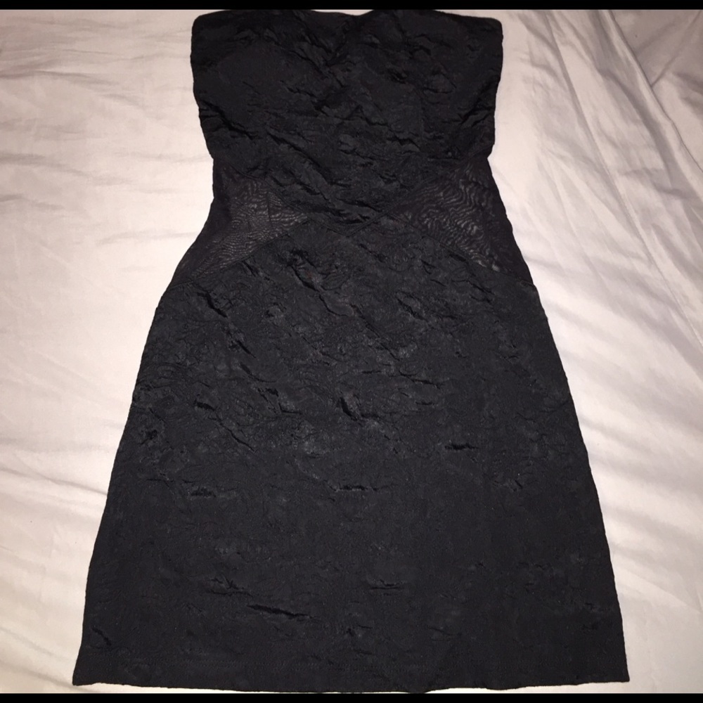 Black Strapless Dress