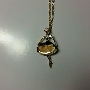 Gold Ballerina Necklace