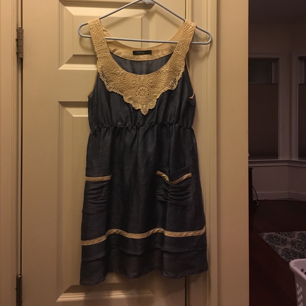 Theory dress, size small, linen and silk