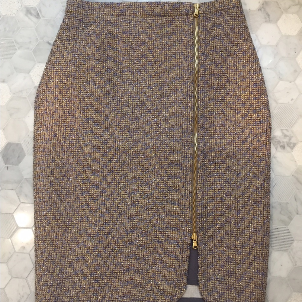 JCrew multicolor pencil skirt