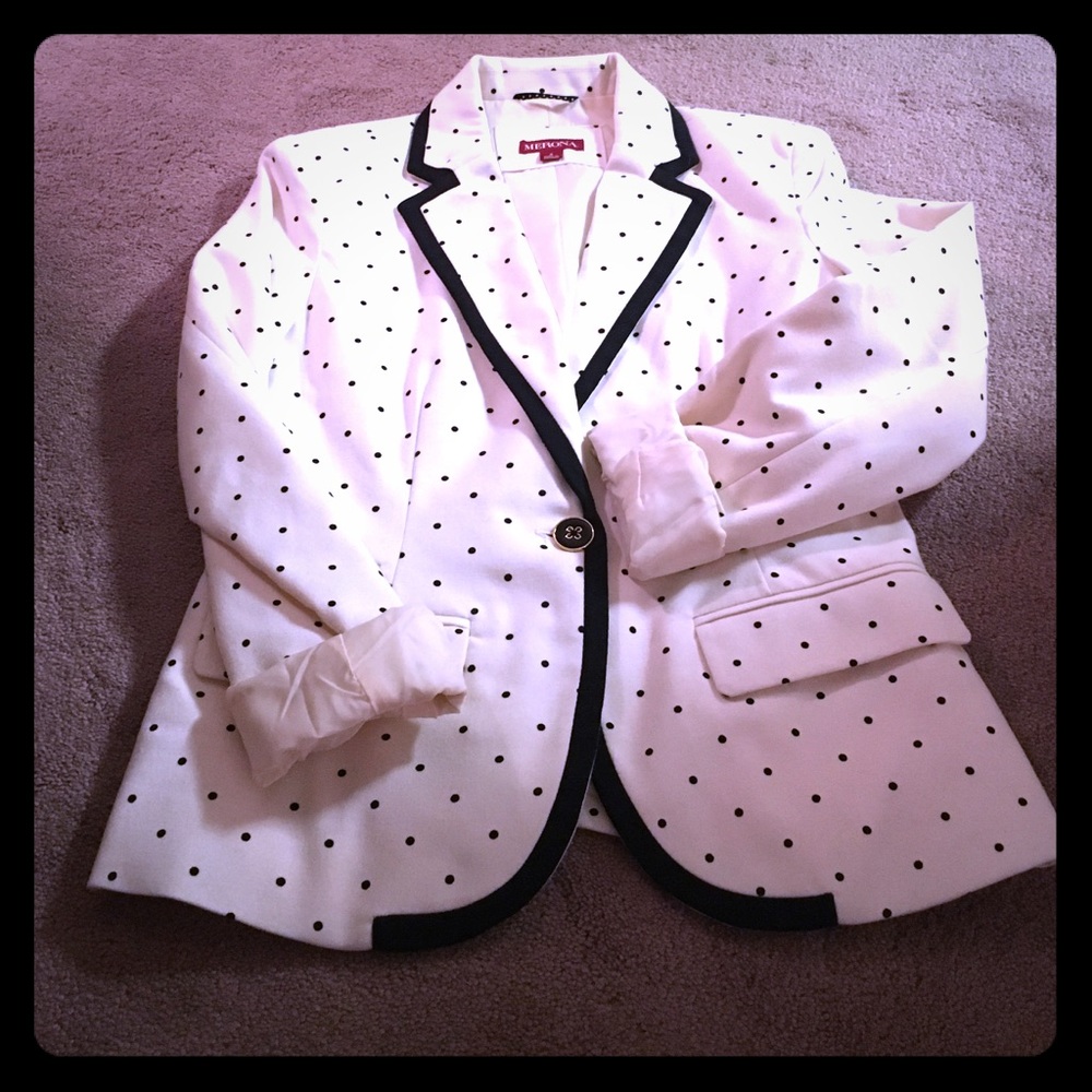 Polka dot blazer
