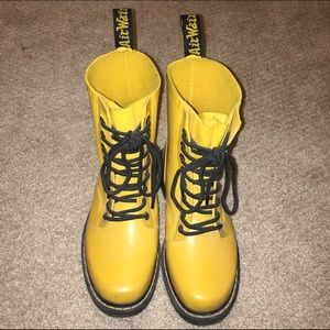 Dr. Martens Yellow Drench Boot