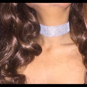 Rhinestone choker