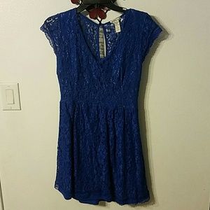 XL blue Charlotte Russe dress lace