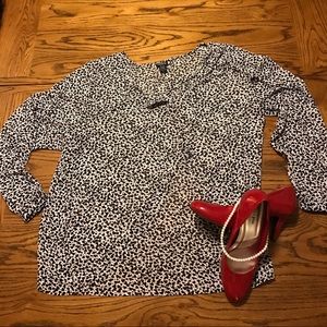 Torrid long sleeve sheer blouse