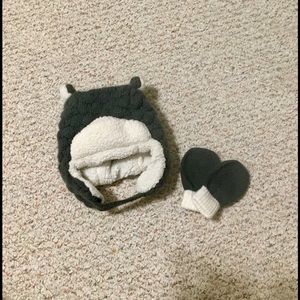 Toddler Hat and Mitten Set