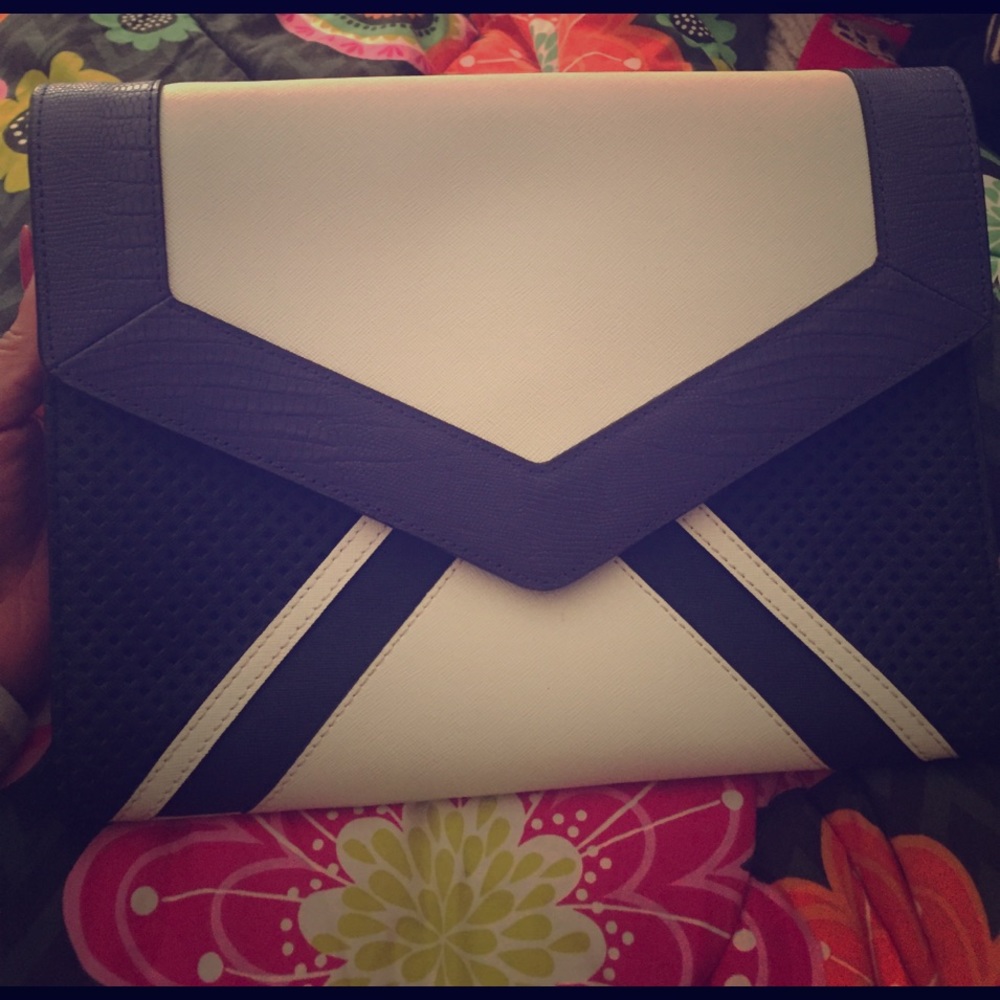 Juicy Couture Leather Color Block Clutch. NWT!