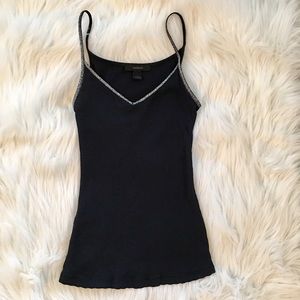 💞Express Silver Outlined Tank💞