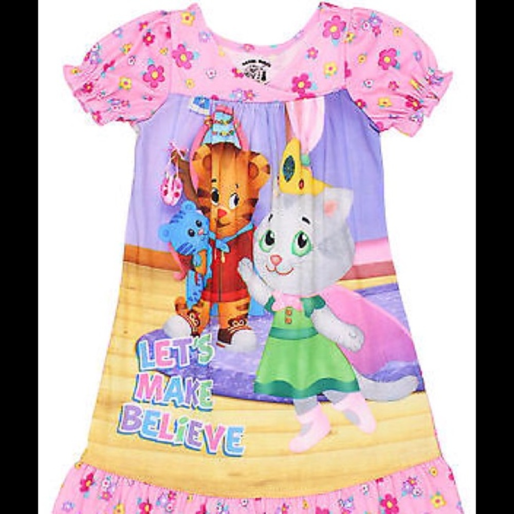 Daniel Tiger Toddler Girls Nightgown Pajama 2T