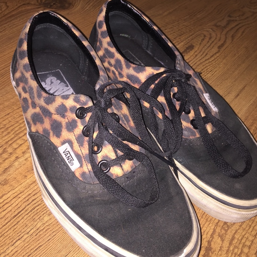 Cute leopard print vans