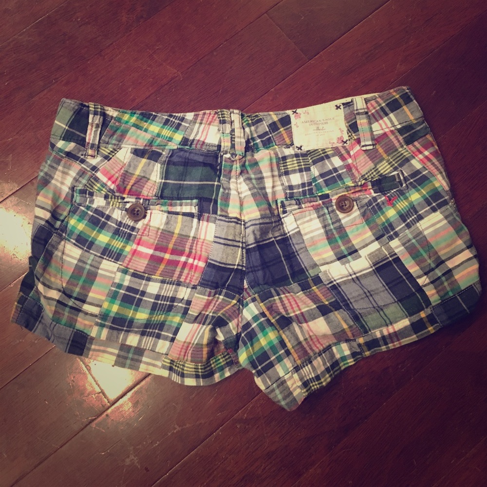 American eagle Madras shorts, 0
