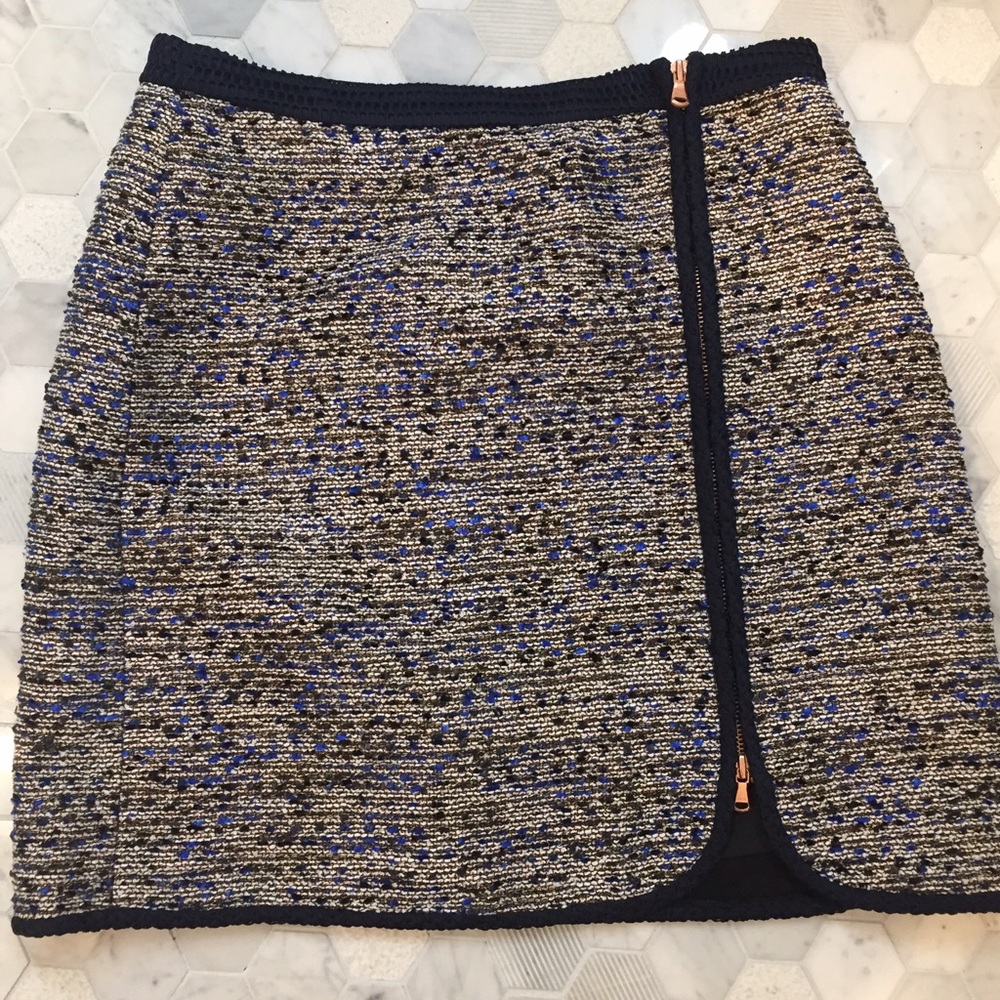 Jcrew multiblue skirt