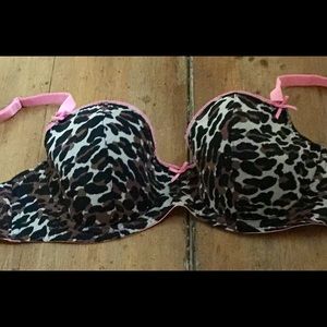 betsey Johnson leopard print bra