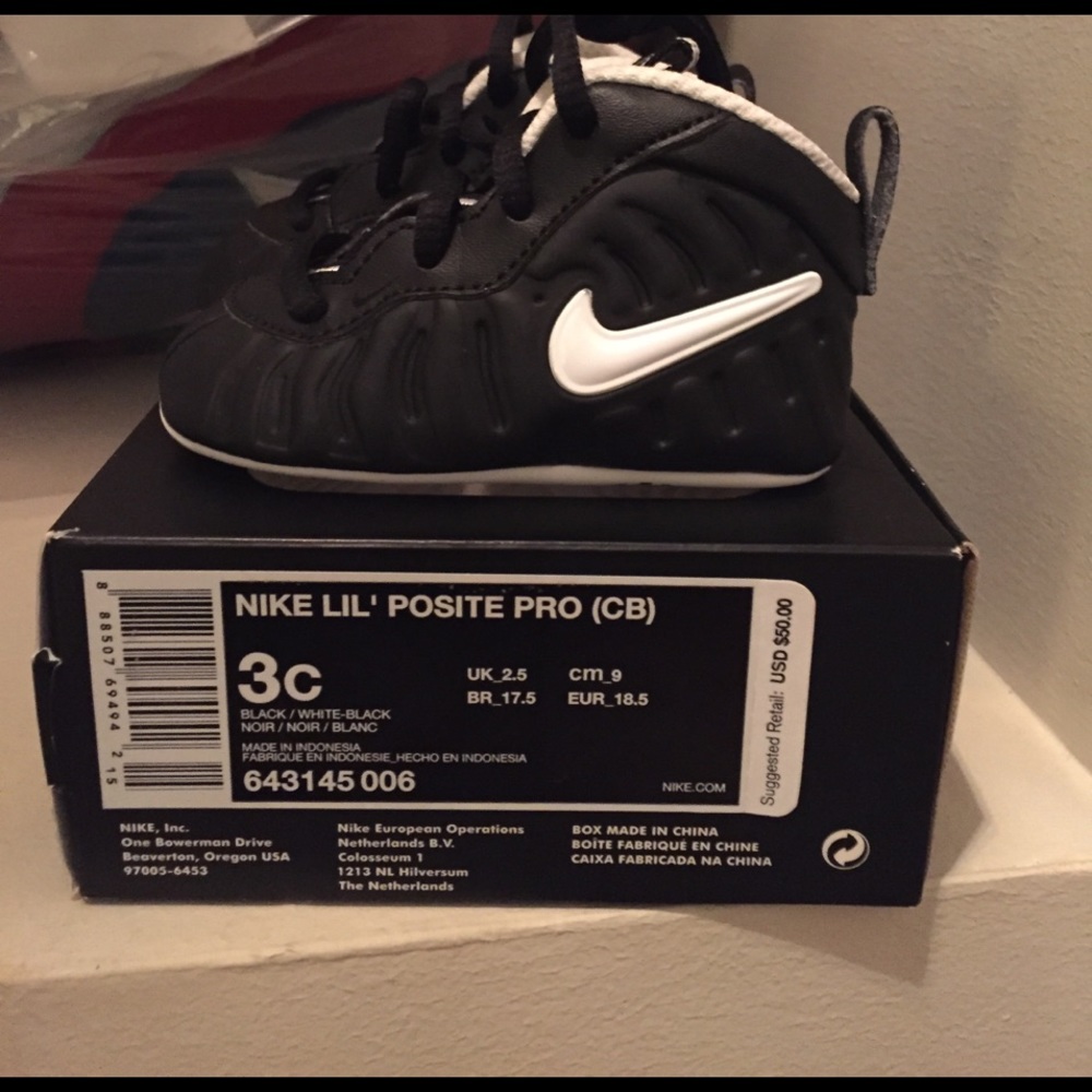 INFANT NIKE LIL' POSITE PRO BLACK